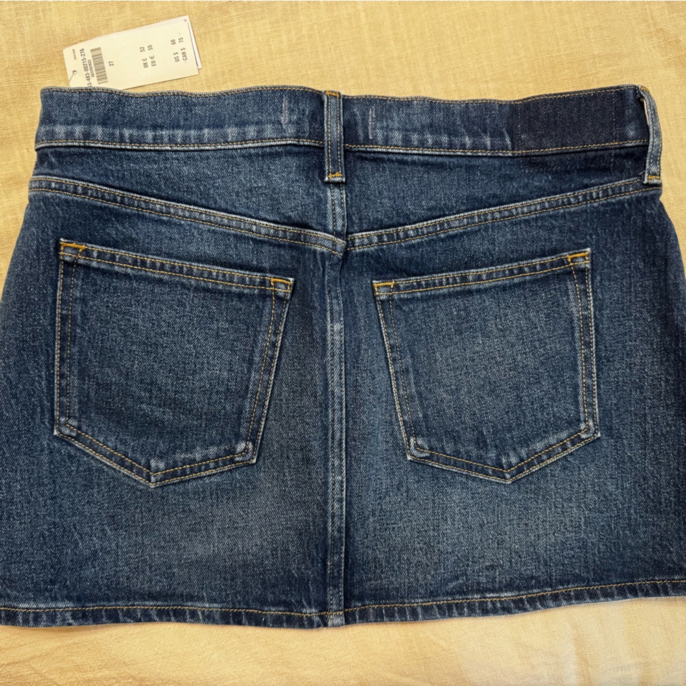 Abercrombie & Fitch Denim Mini Skirt - Dark Blue - Picture 2 of 2